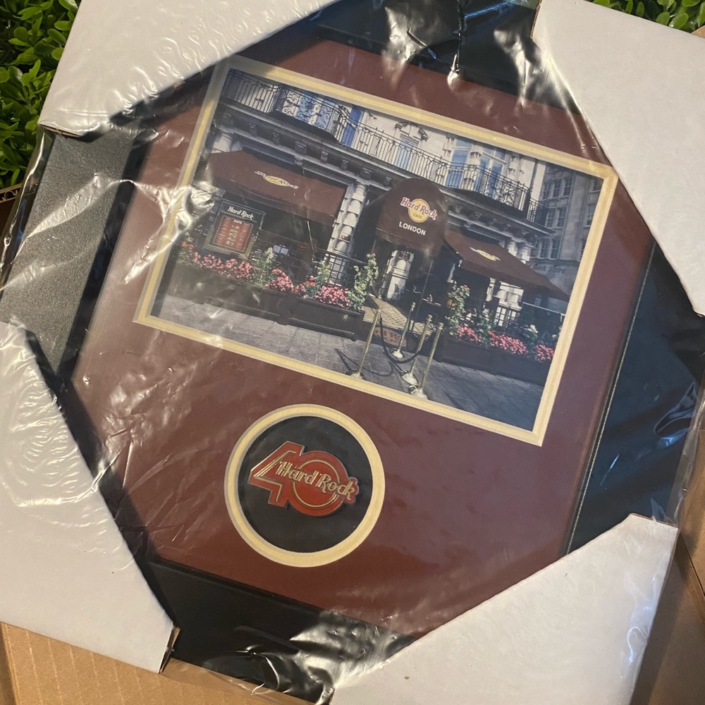 Limited Edition Hard Rock 40th Pin Framed